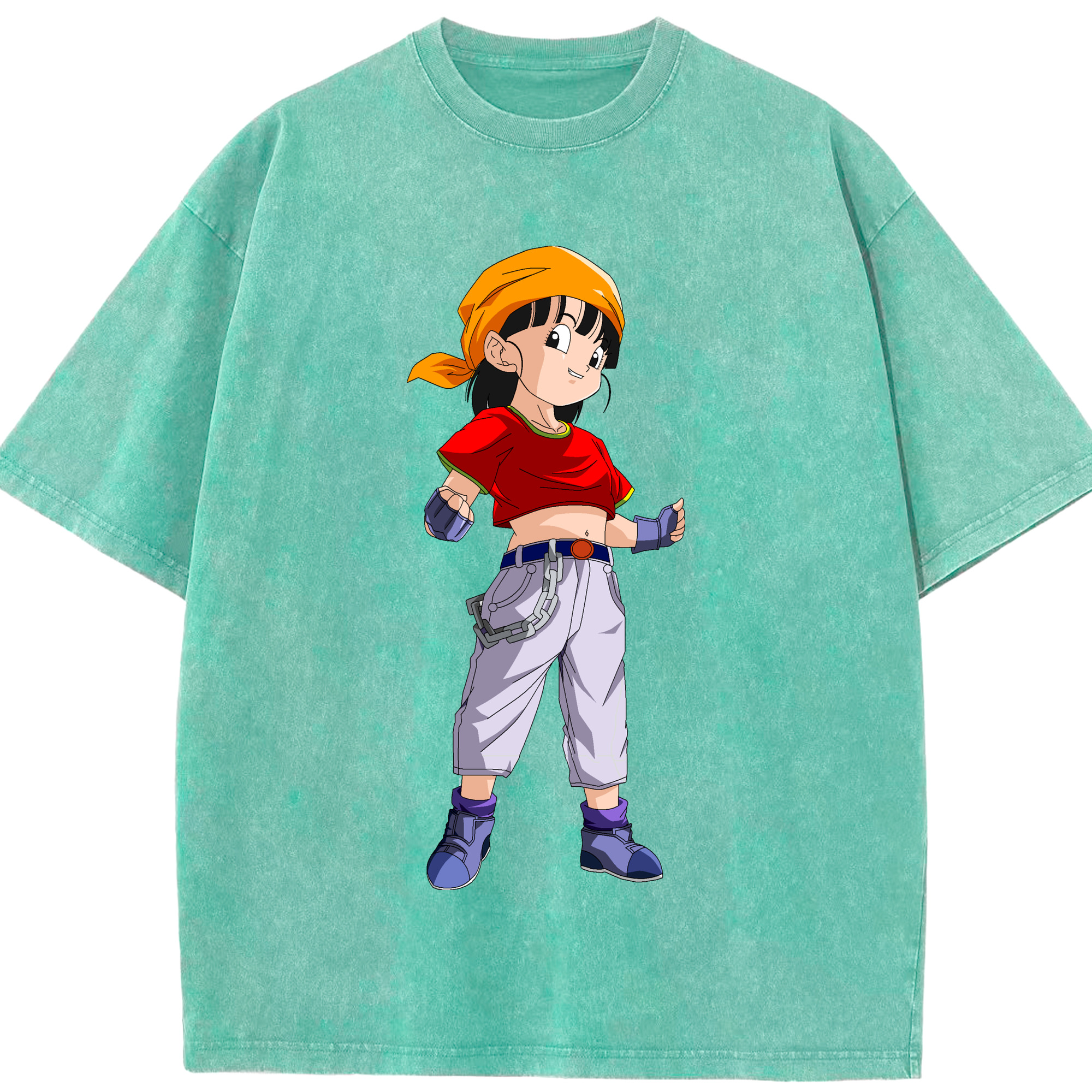 （画像用） ドラゴンボール パン DRAGON BALL Pan 綿100% ヴィンテージ風 半袖Tシャツ（フロントプリント）